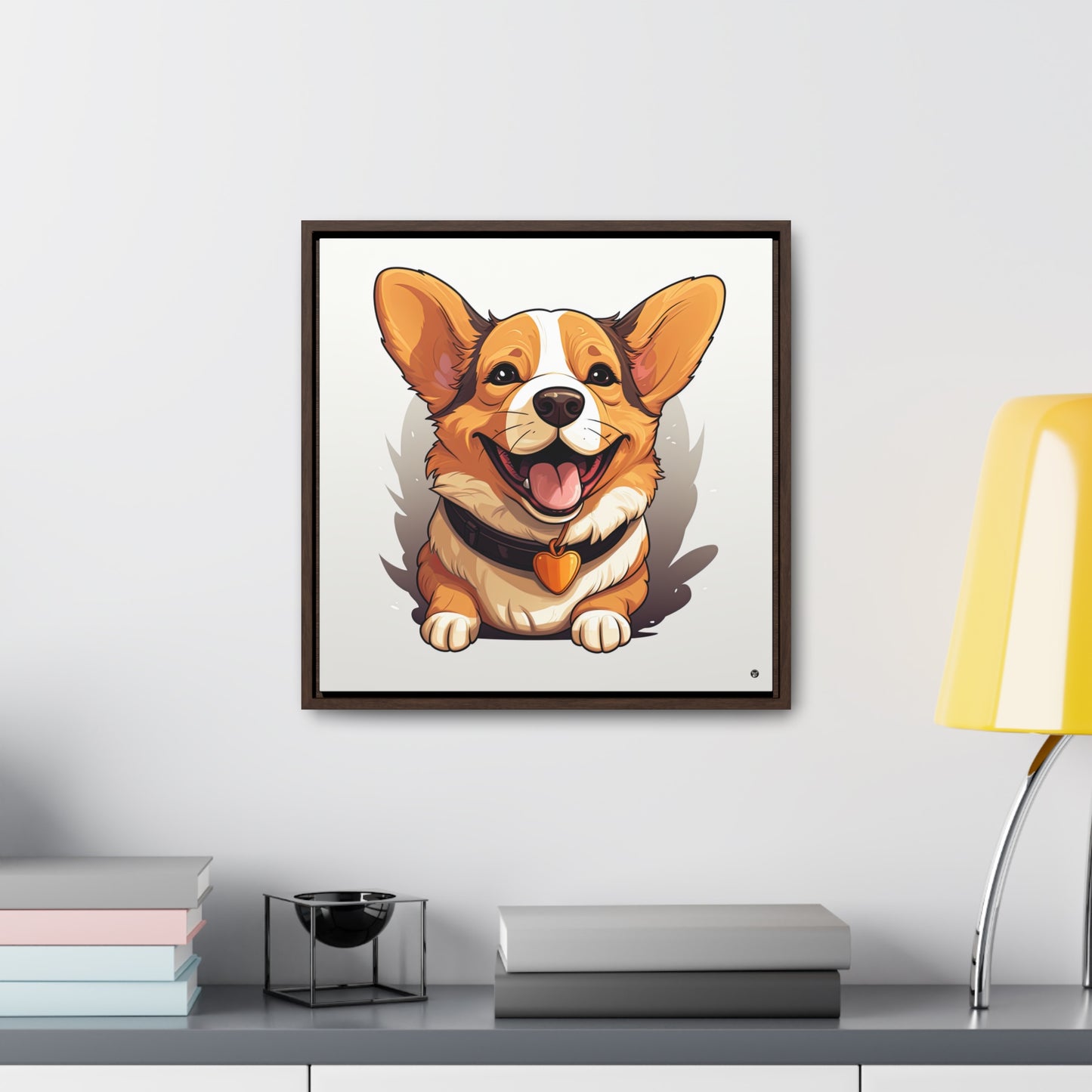 Puppy Love - Framed on Canvas