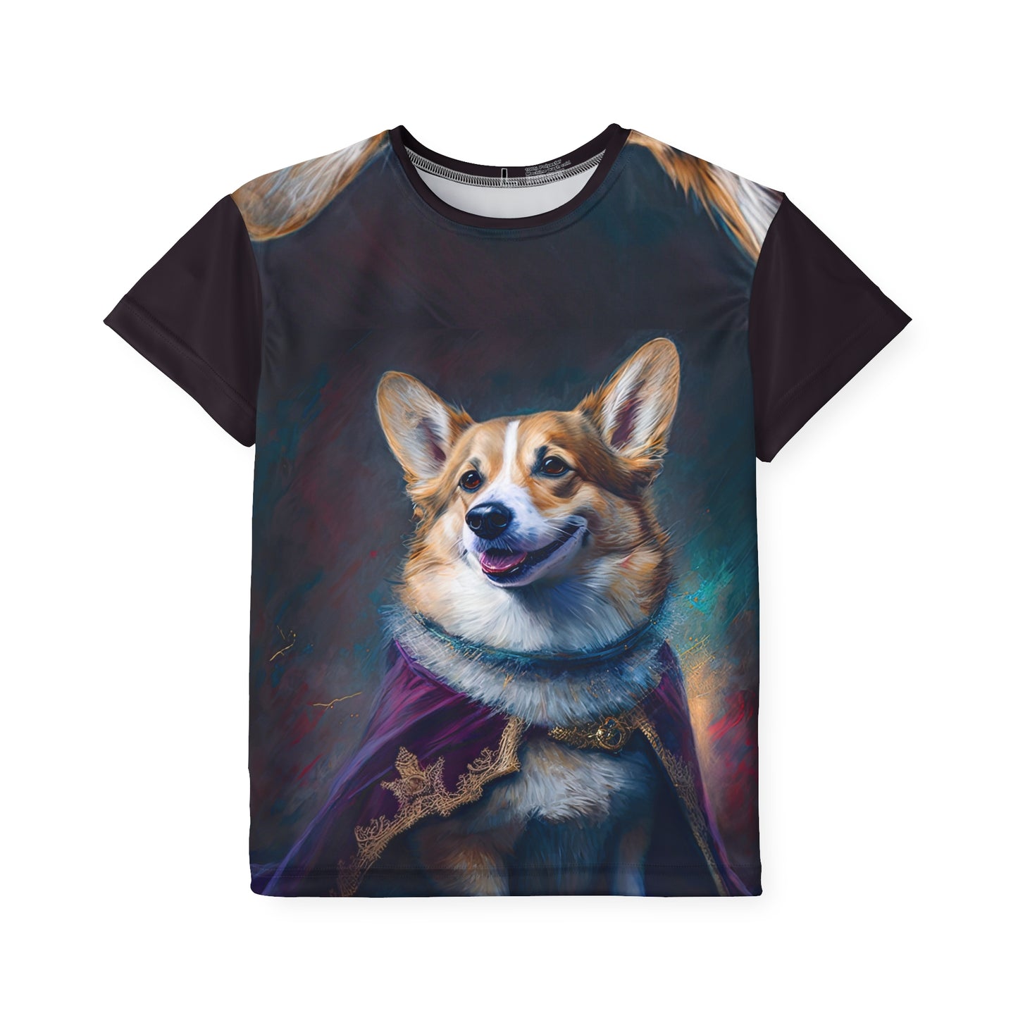 Corgi Royalty Kid's Sports Tee