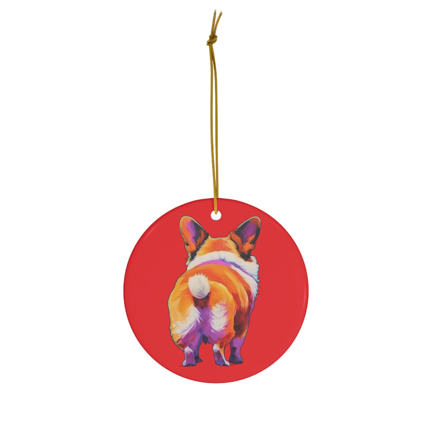 Corgi Butt - Ceramic Ornament