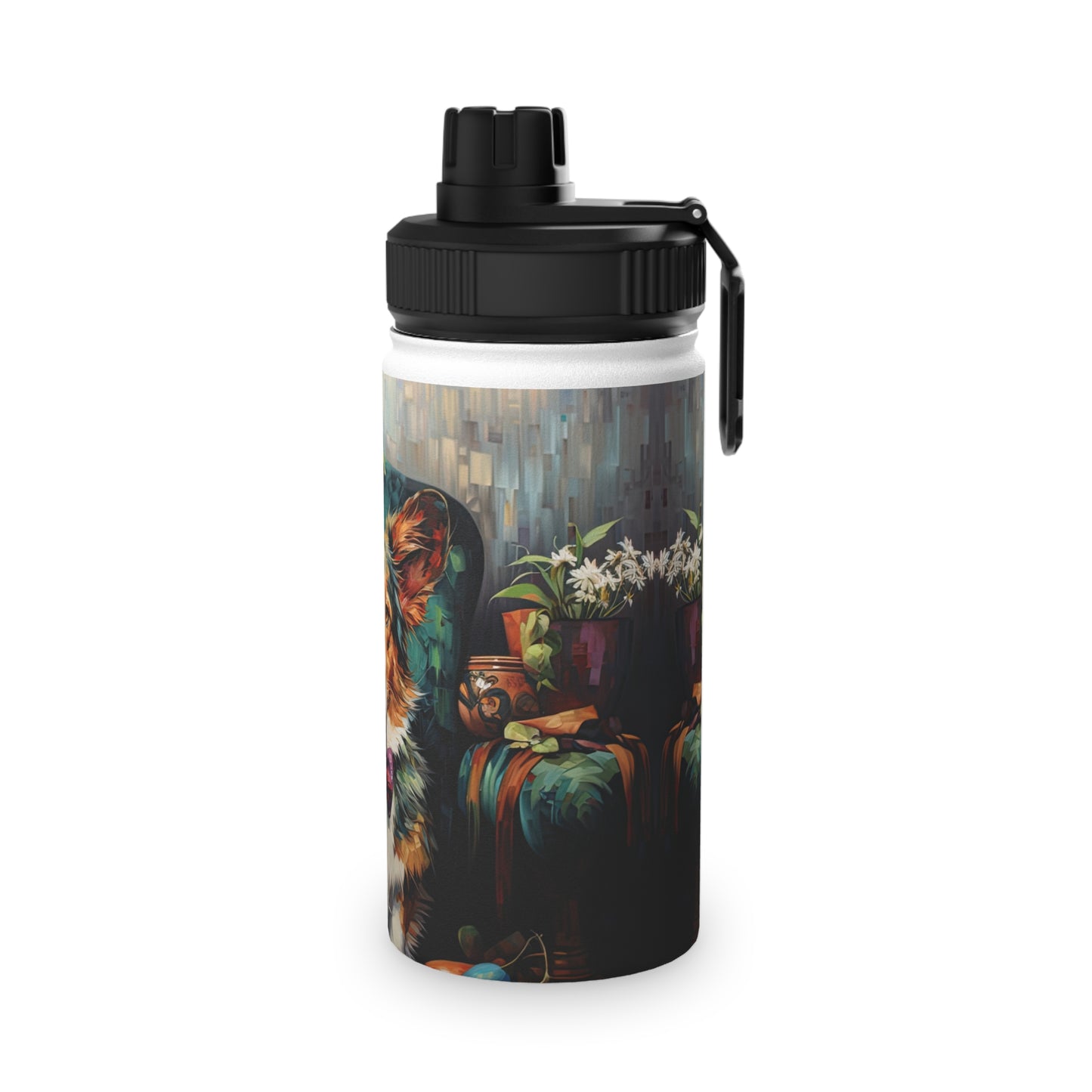 Formal Corgi - Water Bottle with Sport Lid