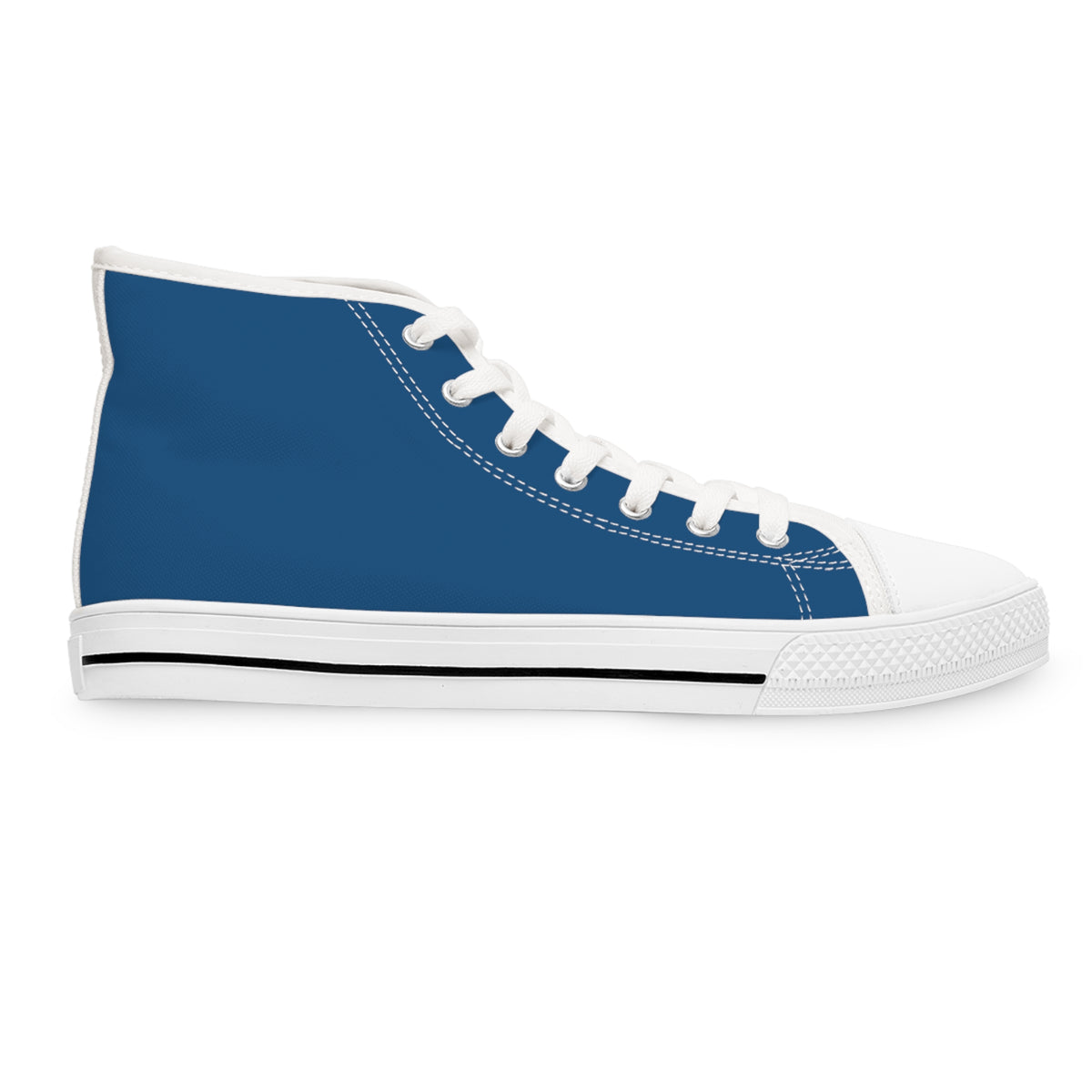 Ethereal Gaze Women's High-Top Sneakers - Corgi Kisser on Daytona Dusk Canvas