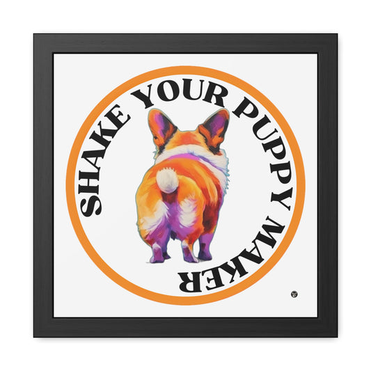 Shake Your Puppy Maker - Framed Print