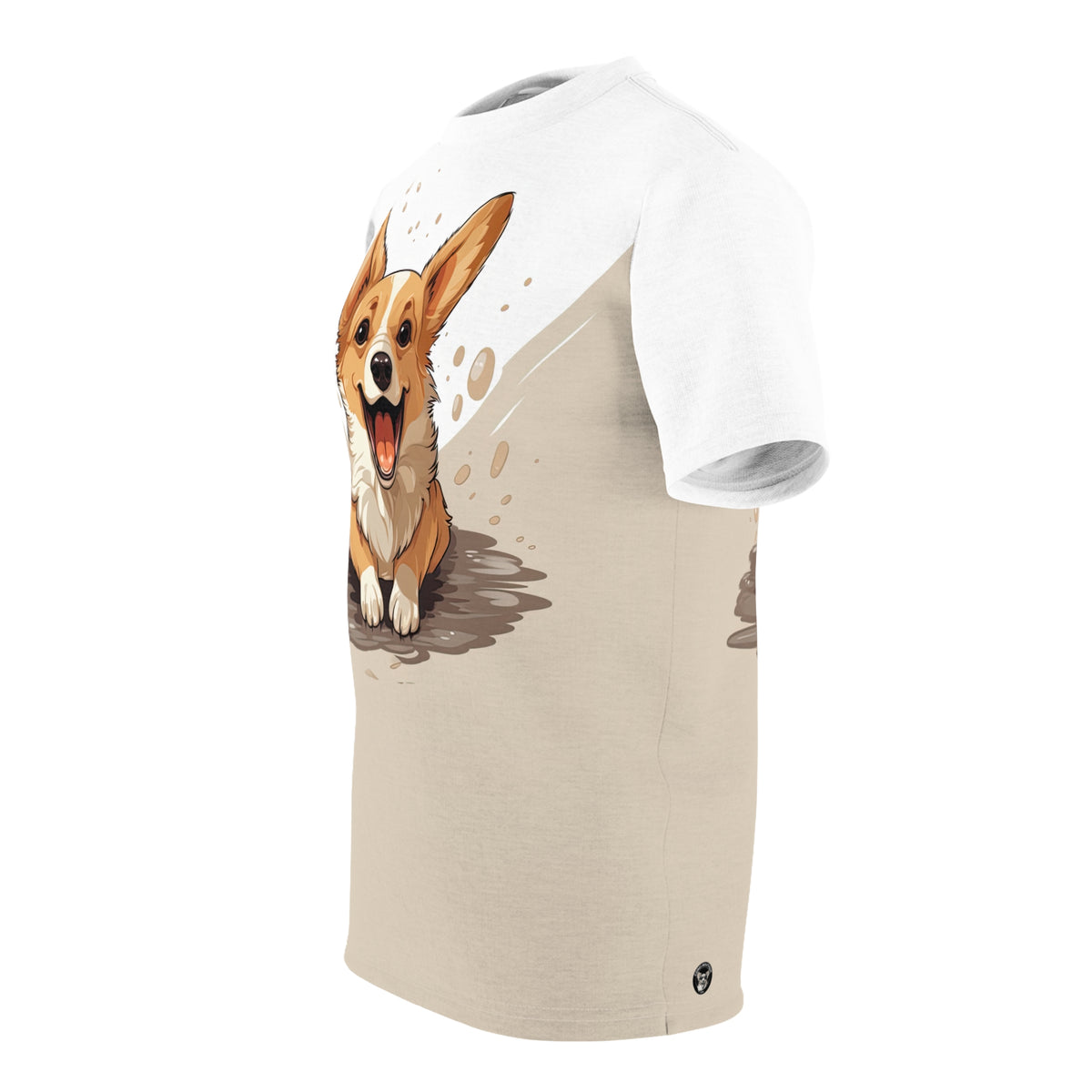 Corgi Cuteness Unisex Bold Fashion Tee - Toffee Cream & Sugar Sweetness