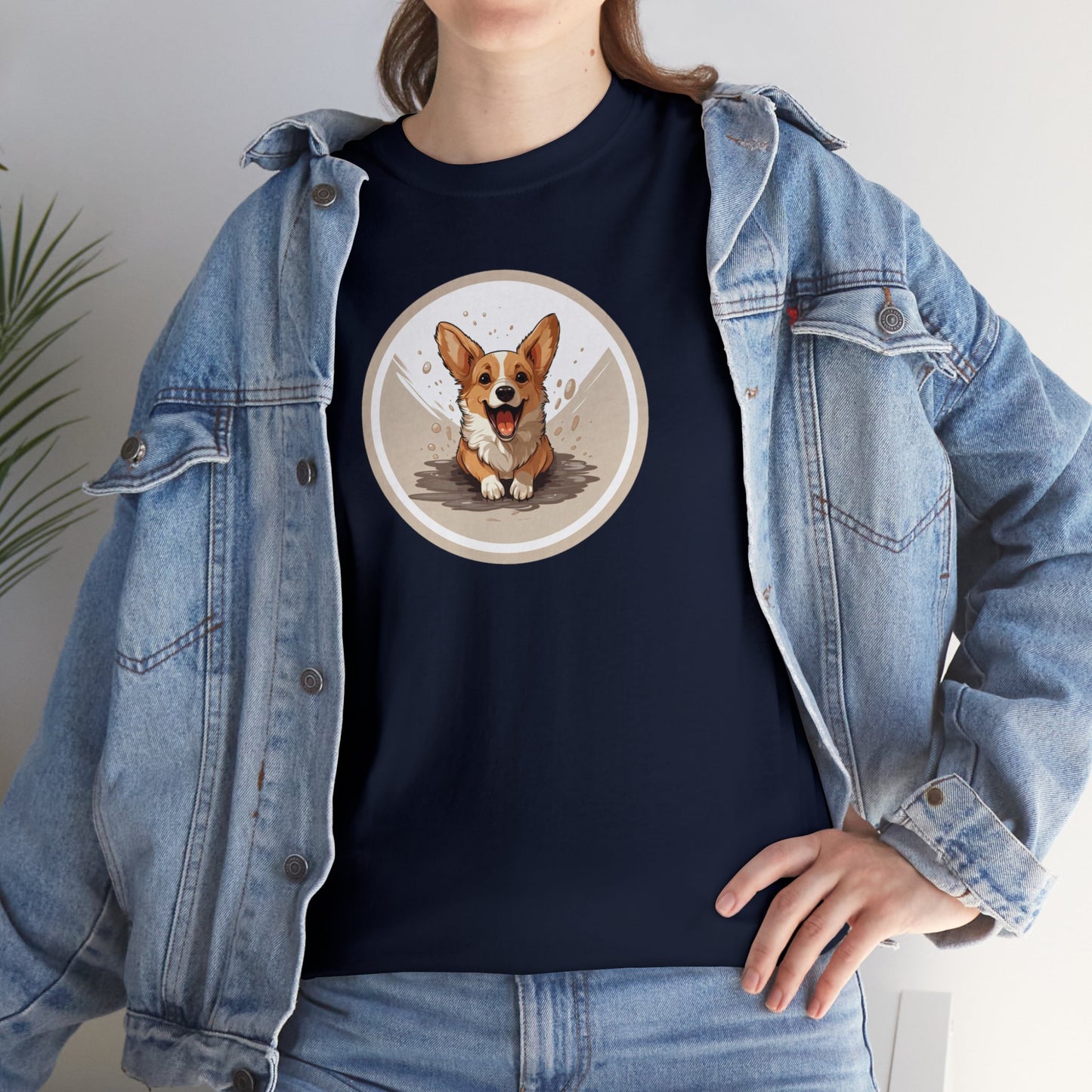 Corgi Cuteness - Unisex Heavy Cotton Tee