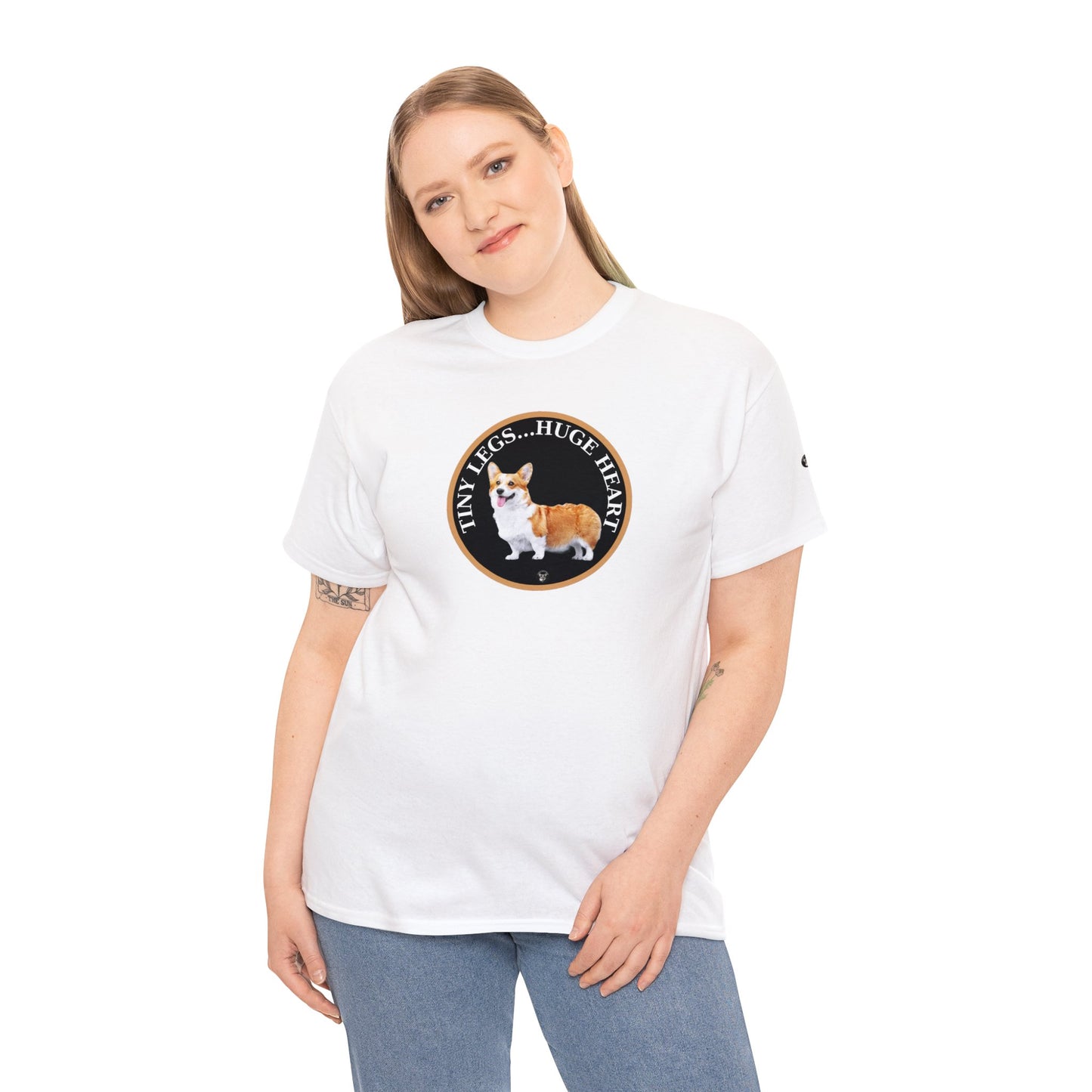 Tiny Legs...Huge Heart - Unisex Heavy Cotton Tee