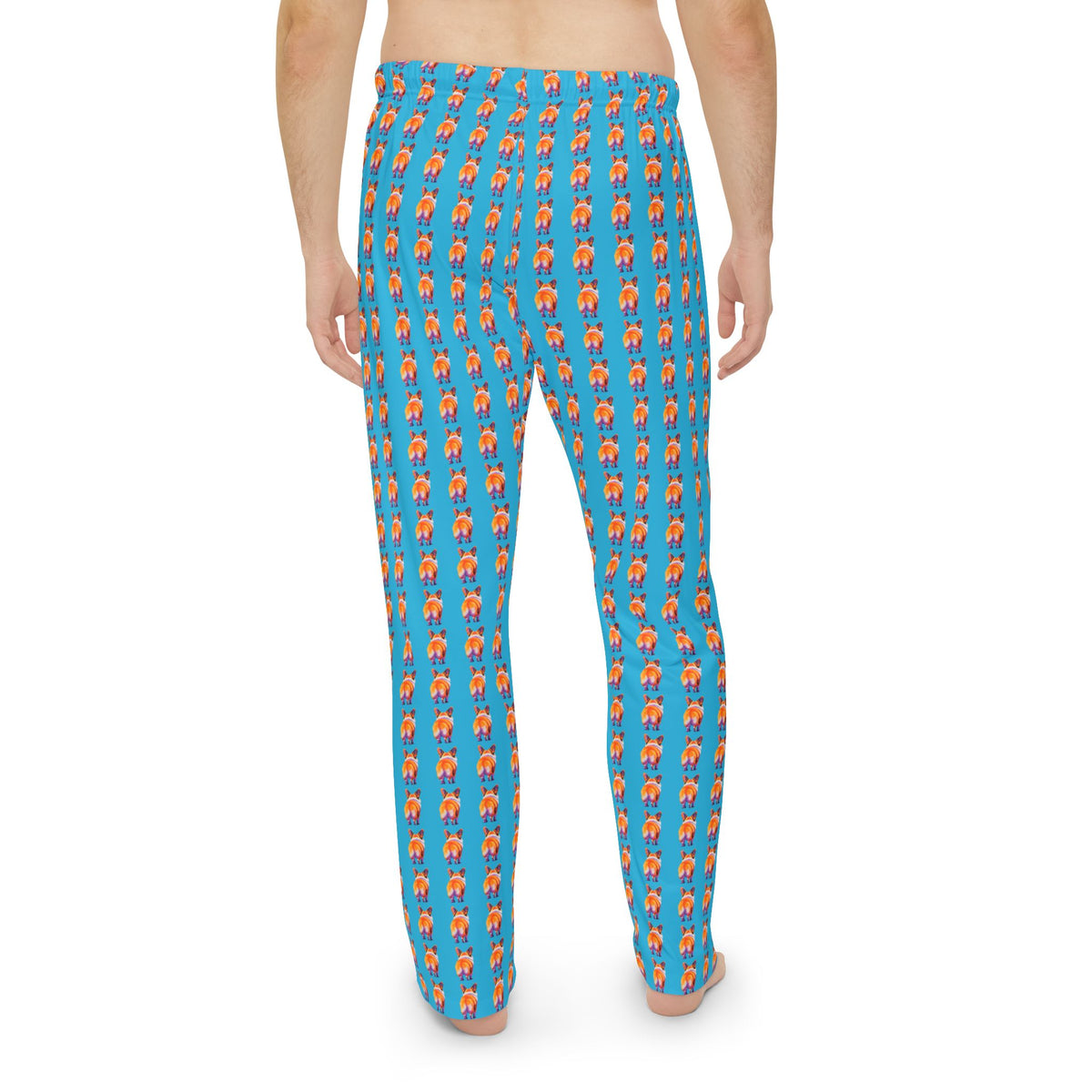 Corgi Butt Stripes Artistic Portrait - Men's Lounge Pants