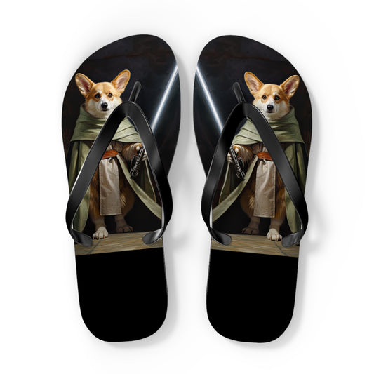 Light Knight Corgi Flip-Flops