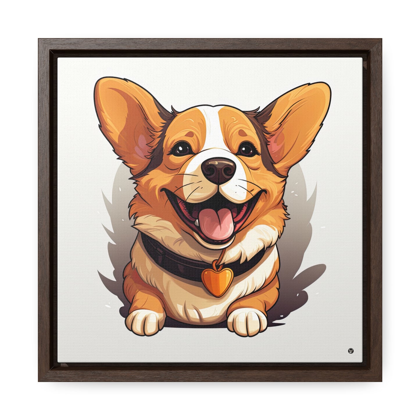 Puppy Love - Framed on Canvas