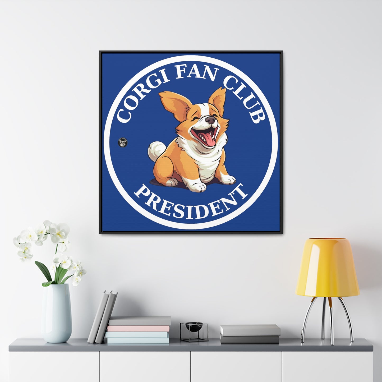 Fan Club President - Framed on Canvas