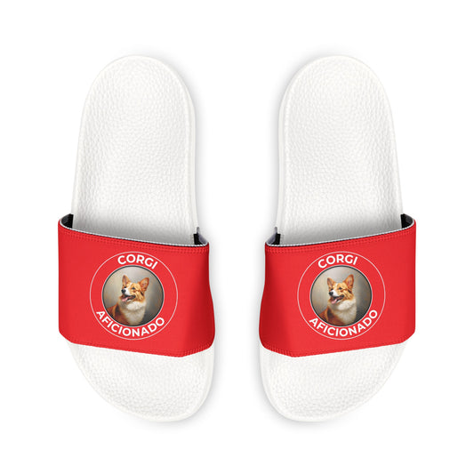 Corgi Aficionado - Men's Slide Sandals