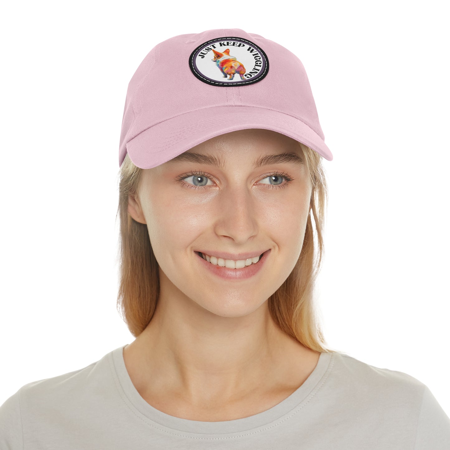 Just Keep Wiggling - Cap with Leather Patch