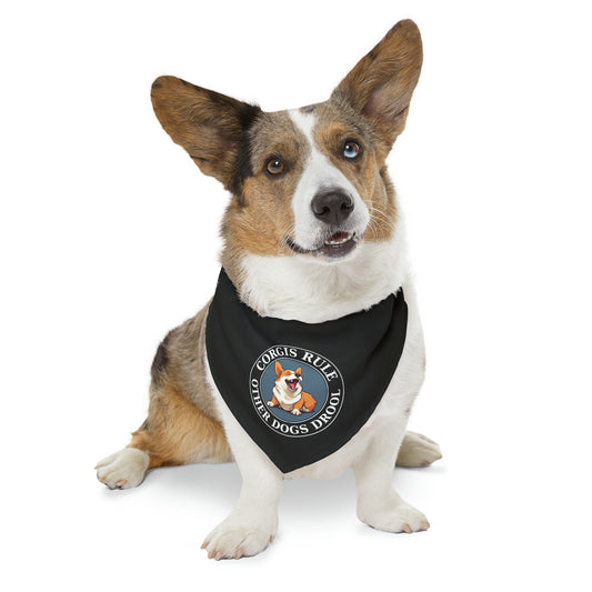 Corgis Rule...Other Dogs Drool -  Bandana Collar