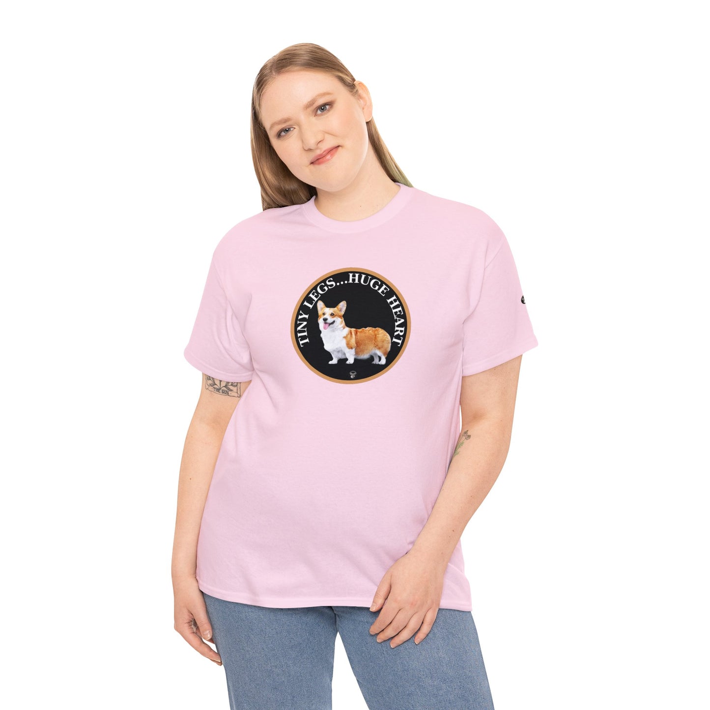 Tiny Legs...Huge Heart - Unisex Heavy Cotton Tee