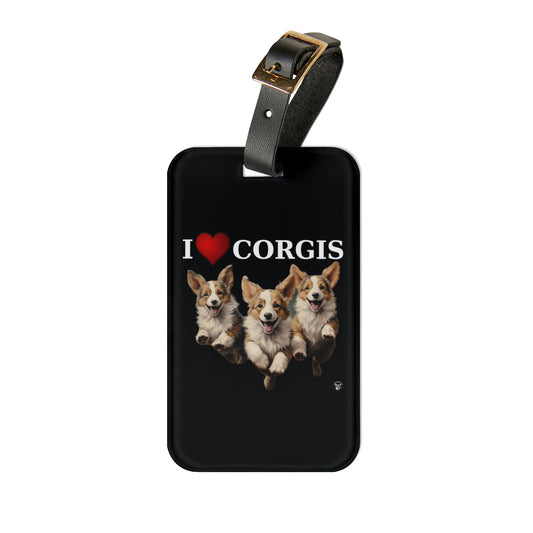 I Heart Corgis - Luggage Tag