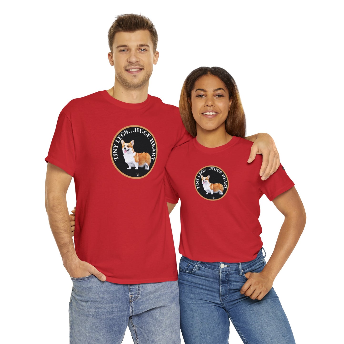 Tiny Legs...Huge Heart - Unisex Heavy Cotton Tee