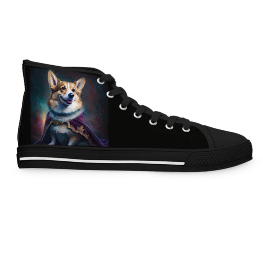 Corgi Royalty - Women's High Top Sneakers