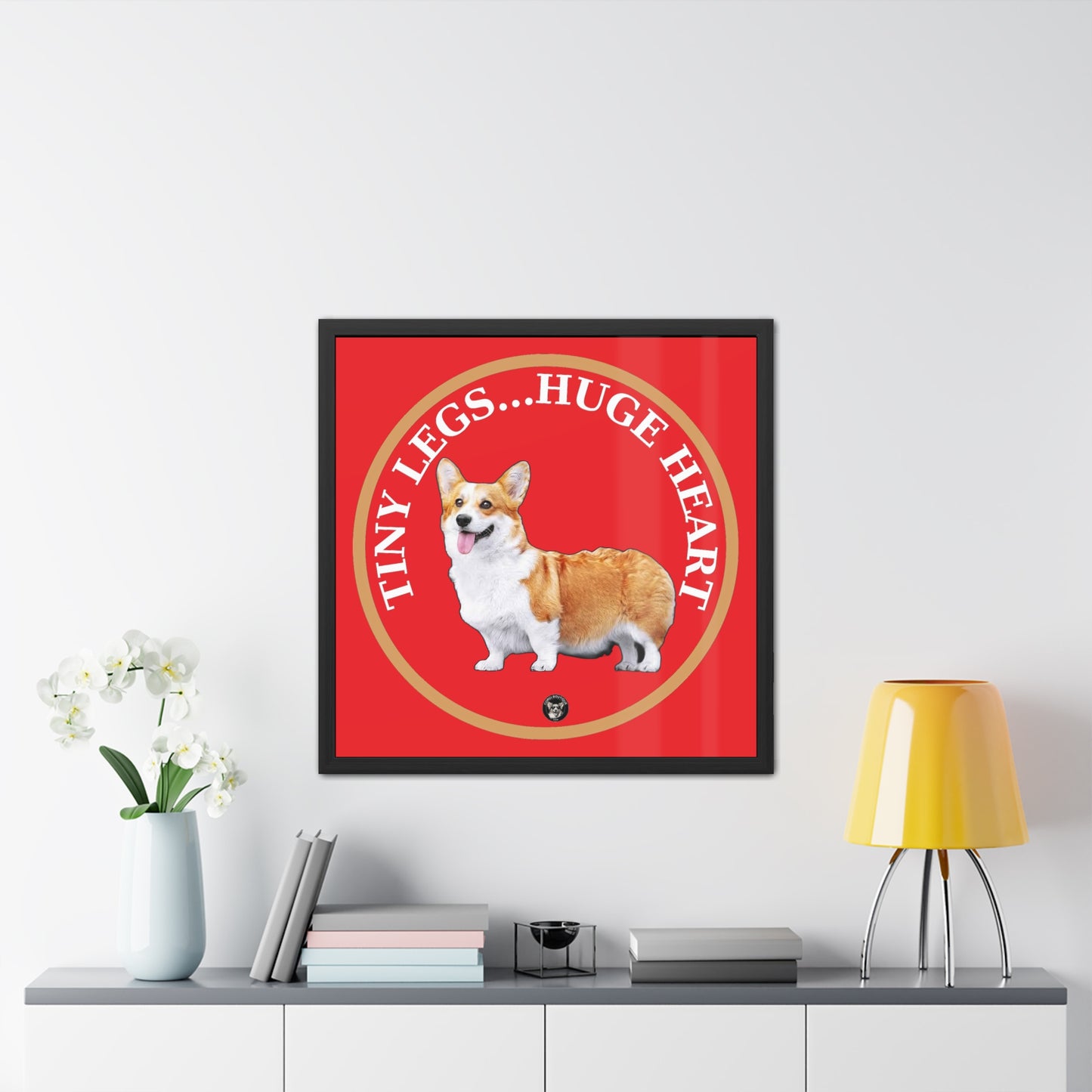 Tiny Legs...Huge Heart - Framed Print