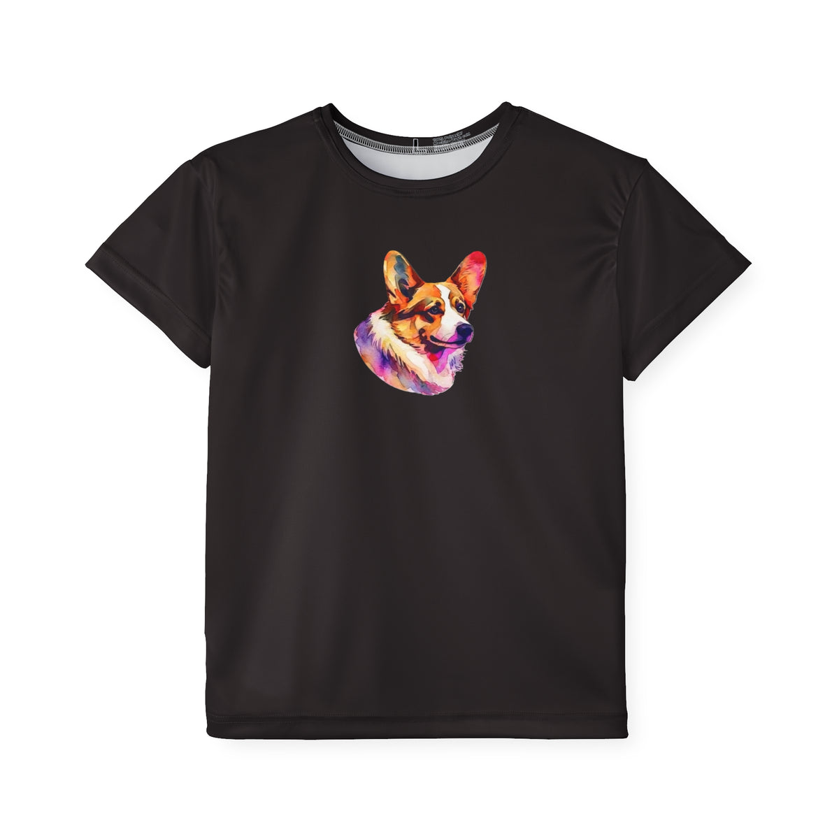 Motley Corgi Kid's Black Sports Tee