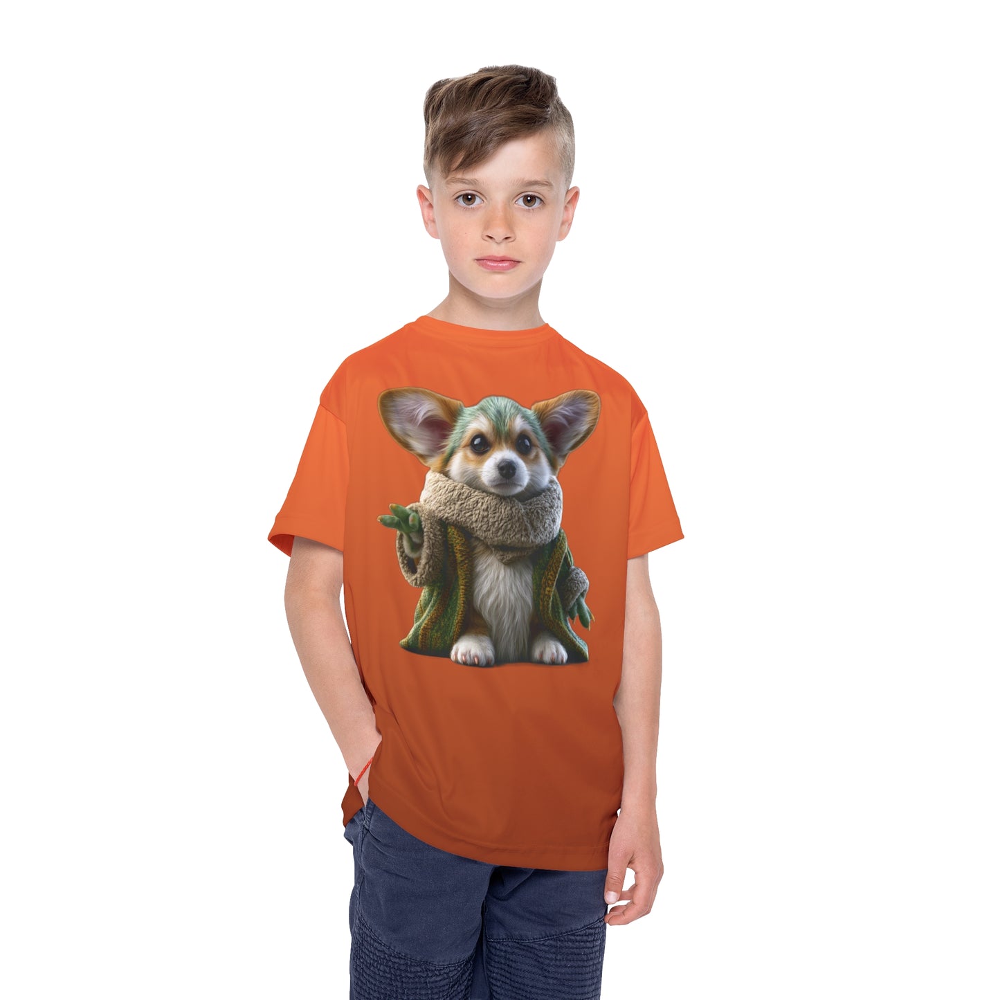 Grogu the Corgi Kid's Sports Tee