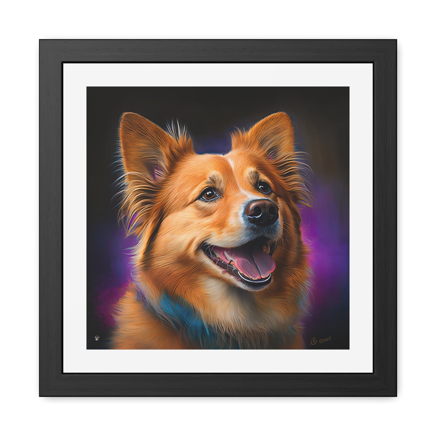 Golden Corgi - Framed Print