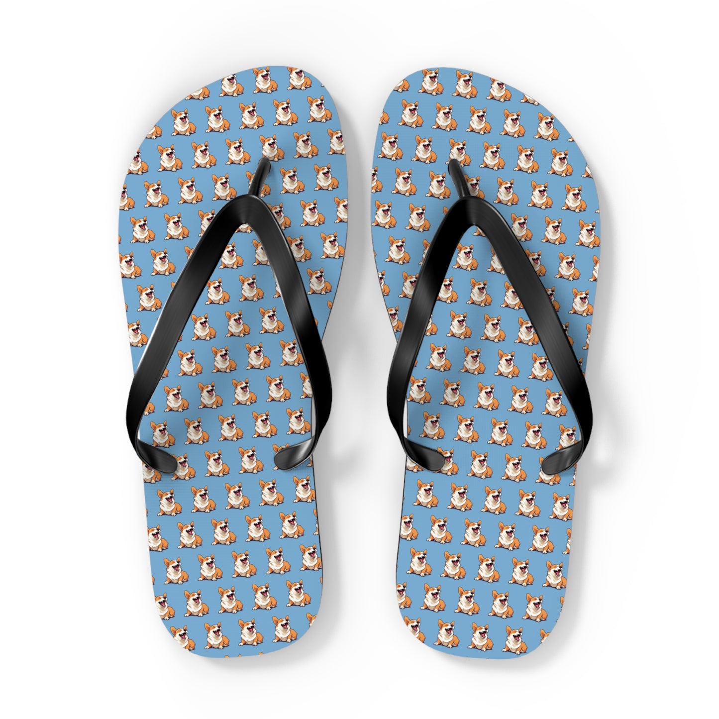 Comical Mosaic Flip-Flops