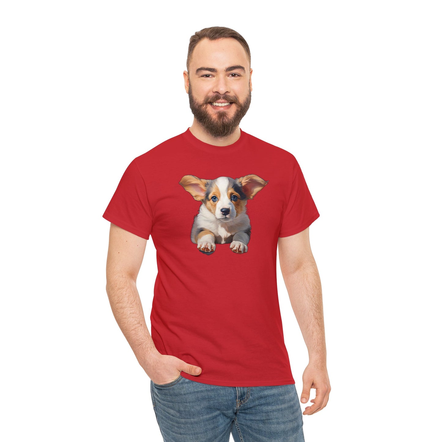 Puppy Portrait - Unisex Heavy Cotton Tee