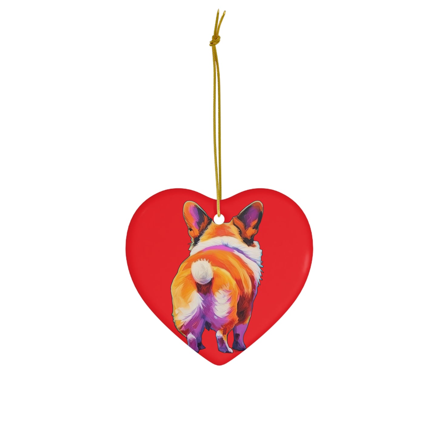 Corgi Butt - Ceramic Ornament