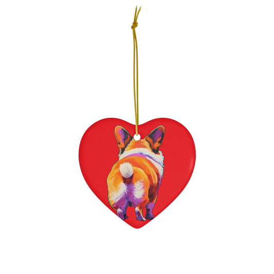 Corgi Butt - Ceramic Ornament