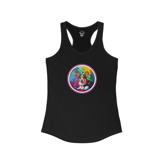 Colorful Cardigan - Racerback Tank