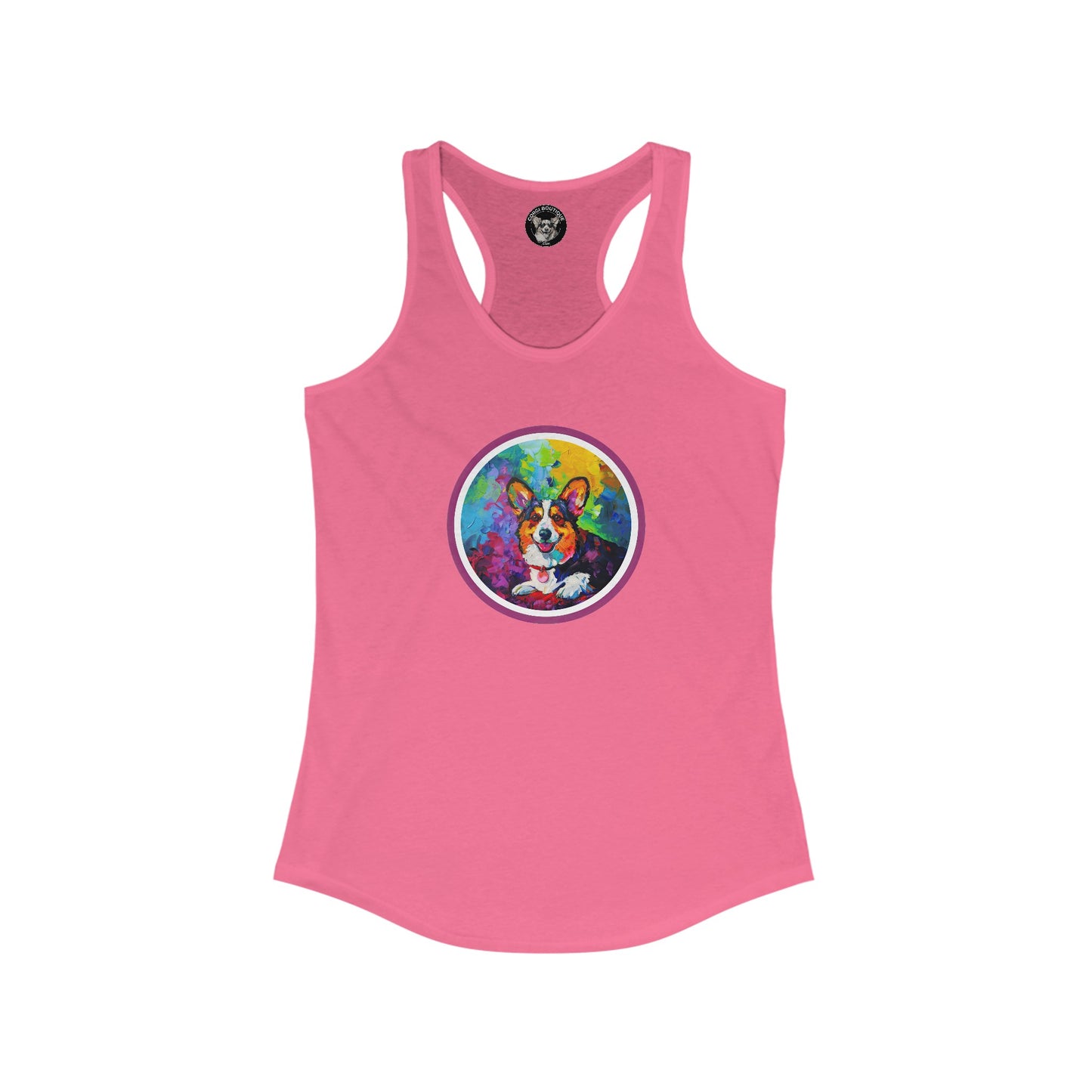 Colorful Cardigan - Racerback Tank
