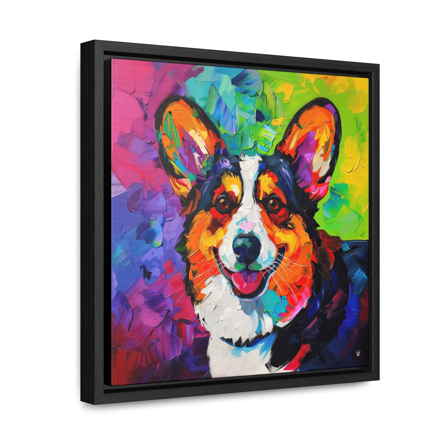 Colorful Cardigan - Framed on Canvas