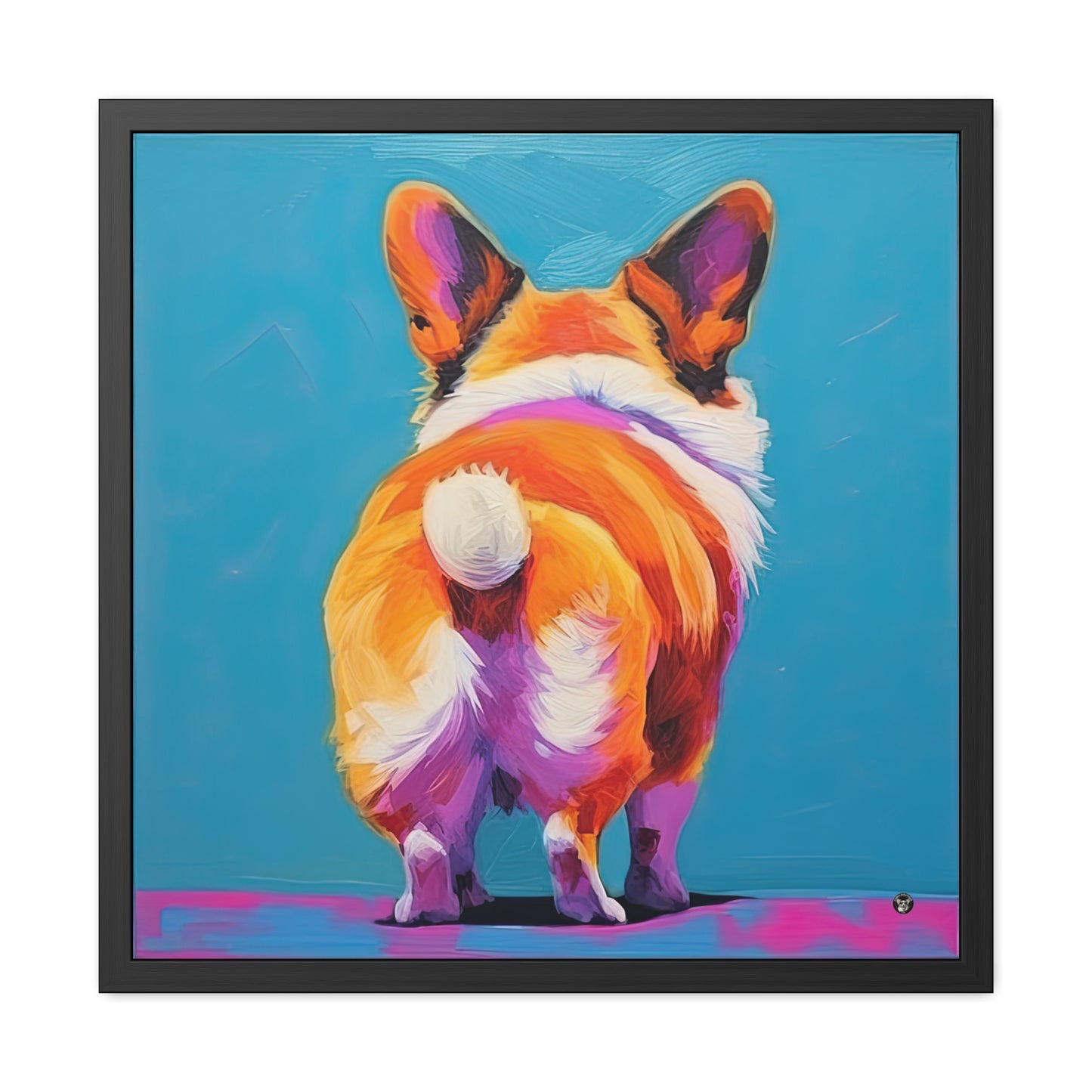 Impression encadrée "Corgi Butt"