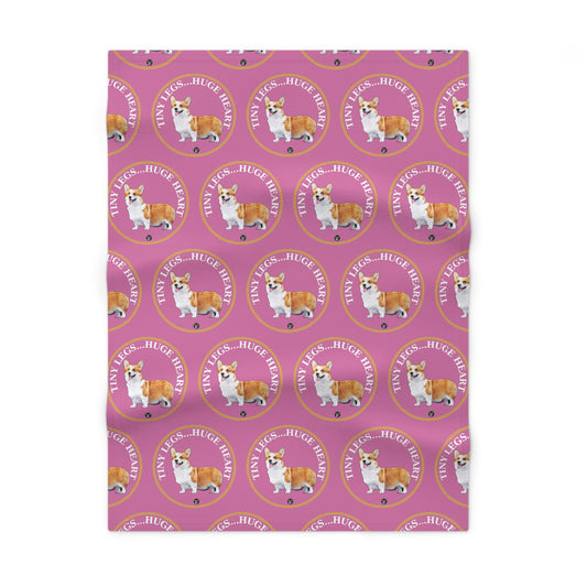 Tiny Legs...Huge Heart Mosaic - Baby Blanket