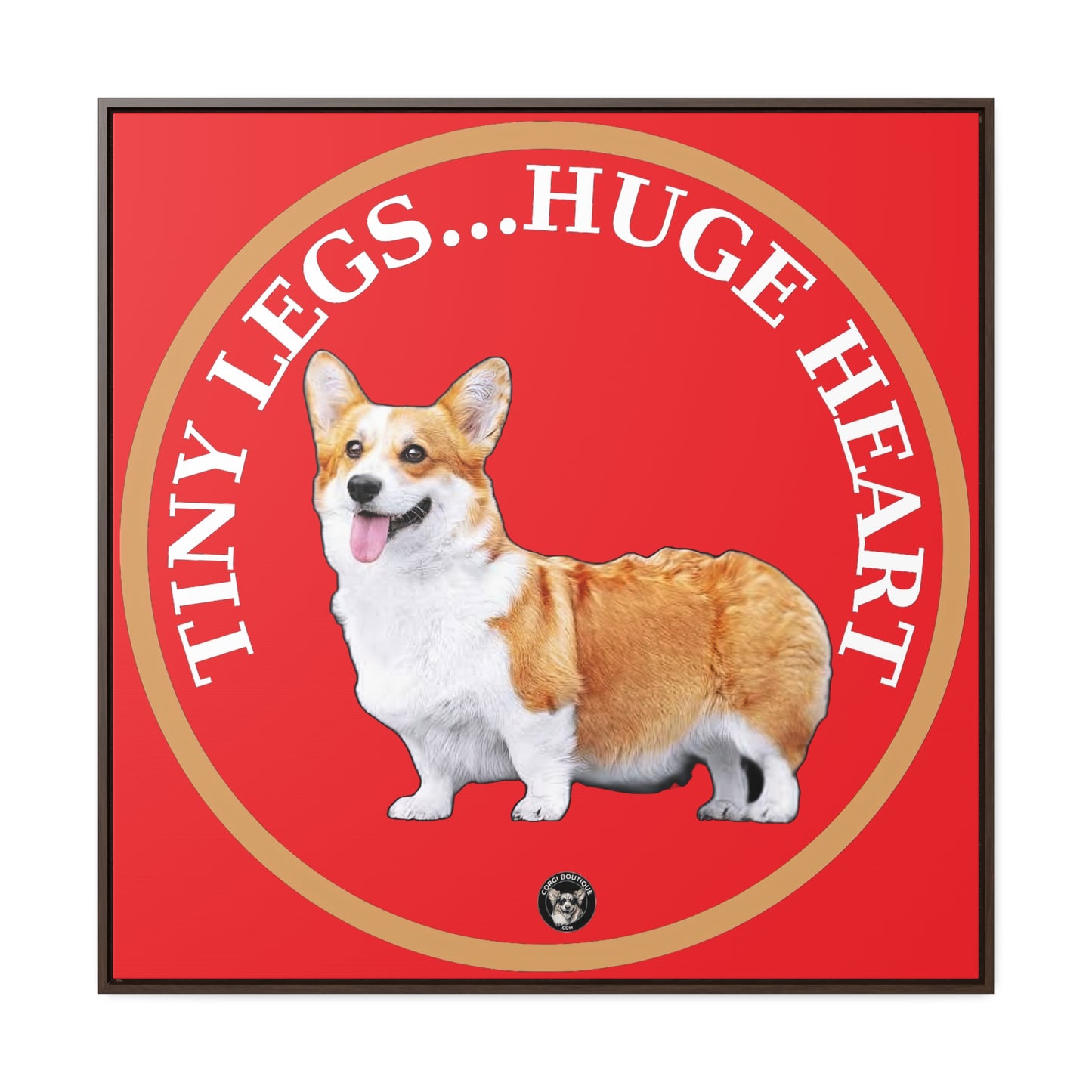 Tiny Legs...Huge Heart - Framed on Canvas