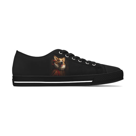 Renaissance Corgi - Women's Low Top Sneakers