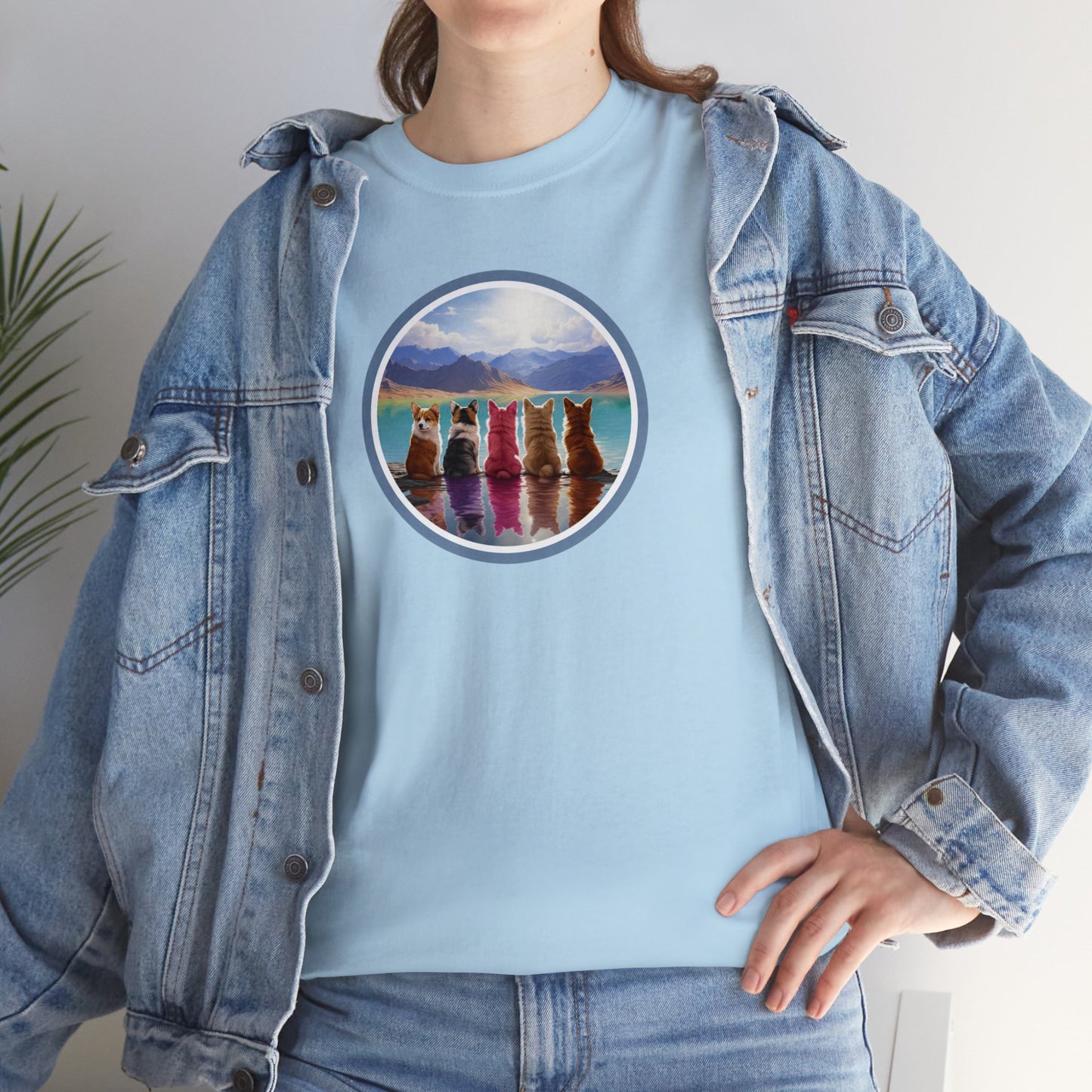 Corgi Lake - Unisex Heavy Cotton Tee