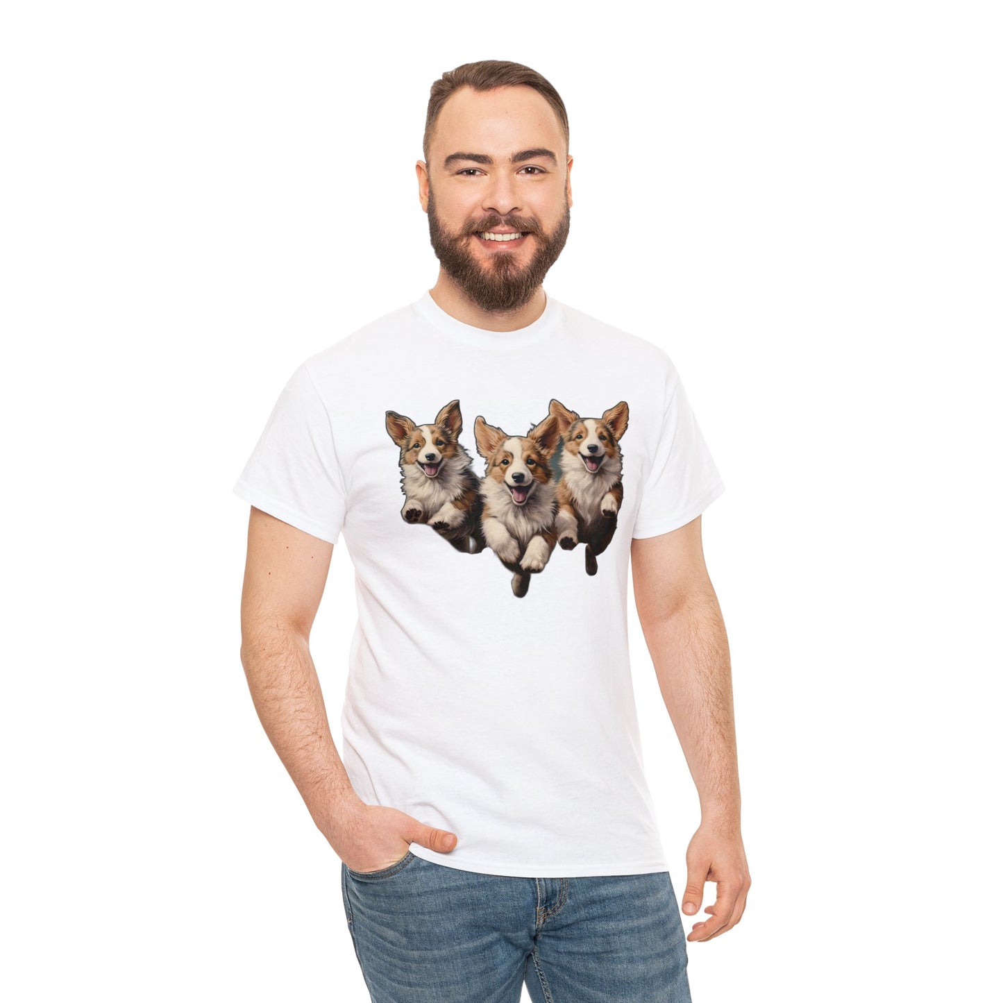 Corgi Enthusiasm - Unisex Heavy Cotton Tee