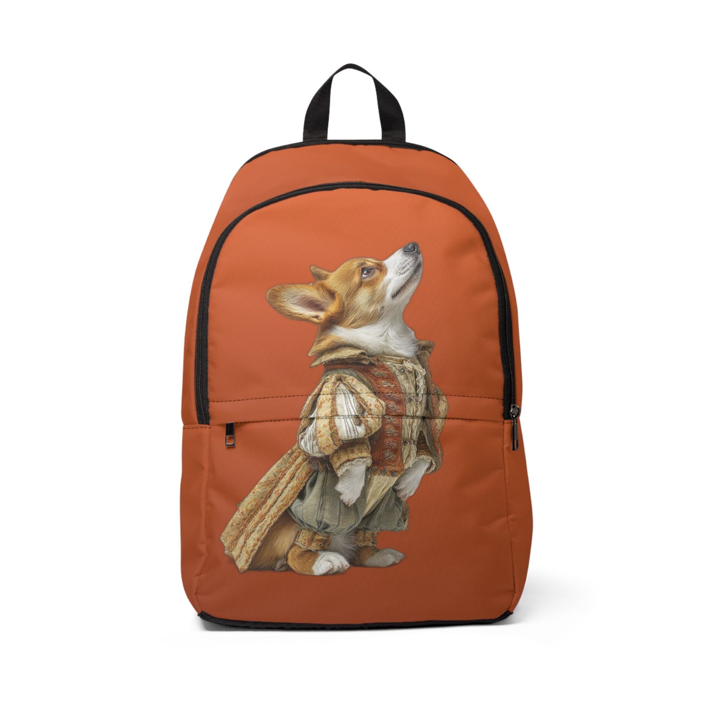 Prince Corgi Burnt Orange Backpack — Royal Corgi Rucksack