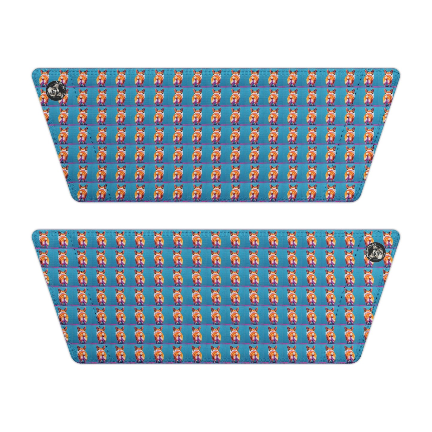 Corgi Butt Mosaic Pattern Men's Slide Sandals - Casual Pool & Beach Slides