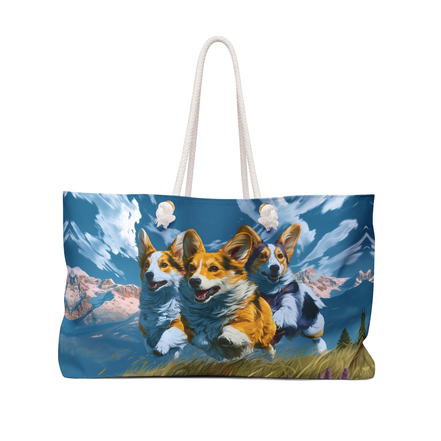 Corgi Racers Running Weekender Beach Bag – Corgi Racing Travel Tote