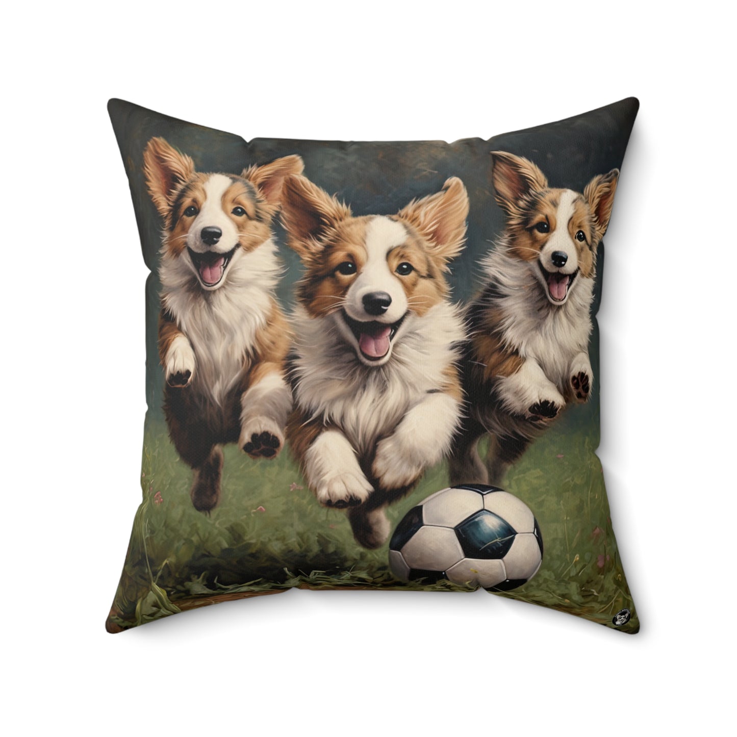 Corgi Pitch - Throw Pillow