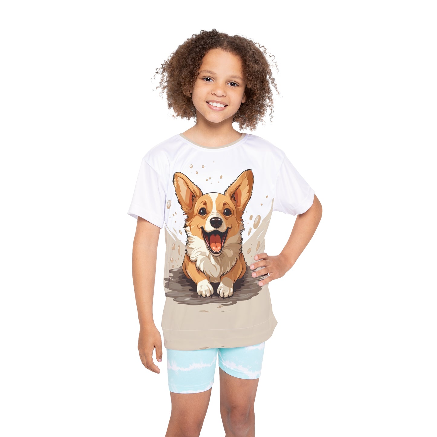 Corgi Cuteness Kid's Sports Tee