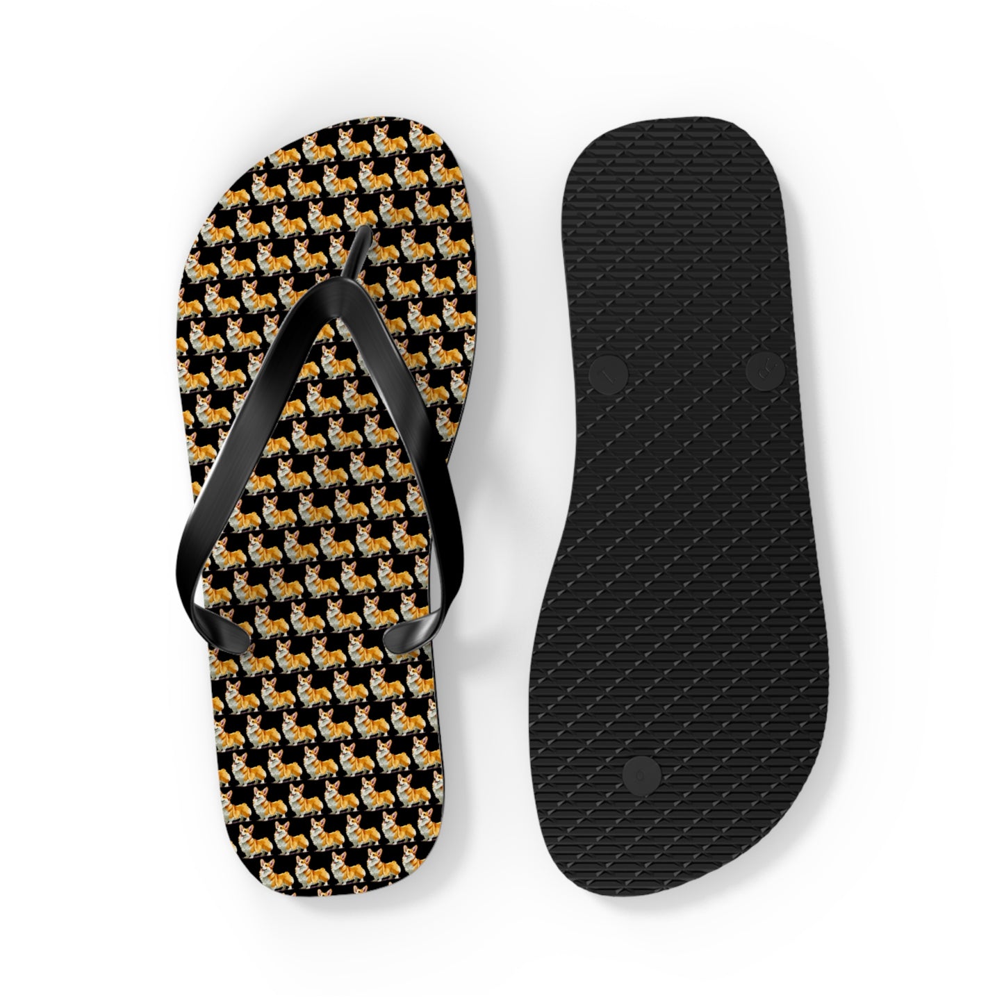 Corgi Mosaic Flip-Flops