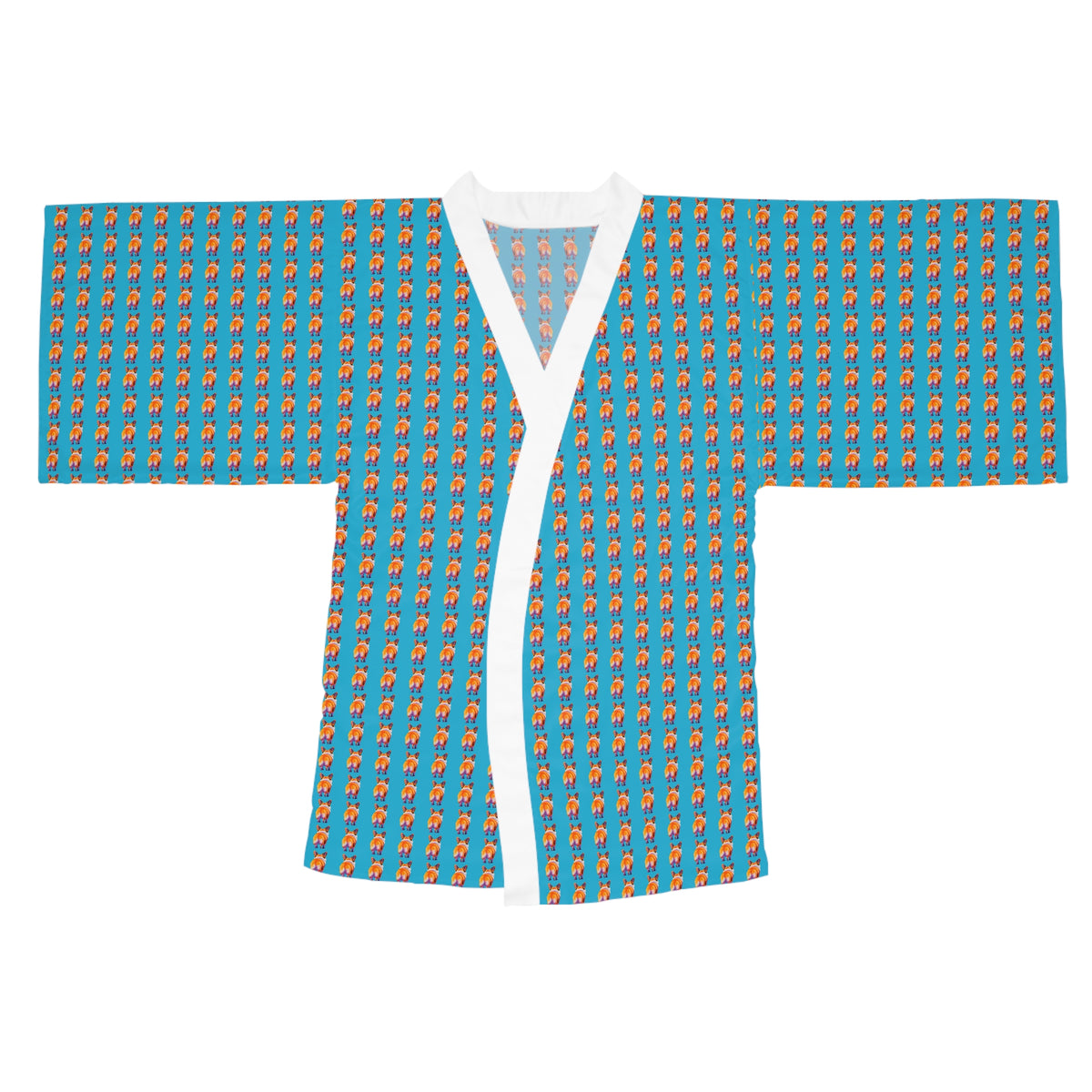 Corgi Butt Artistic Stripes Portrait - Corgi Kimono Robe