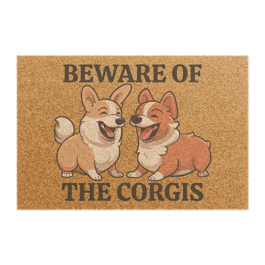Beware of the Corgis - Doormat