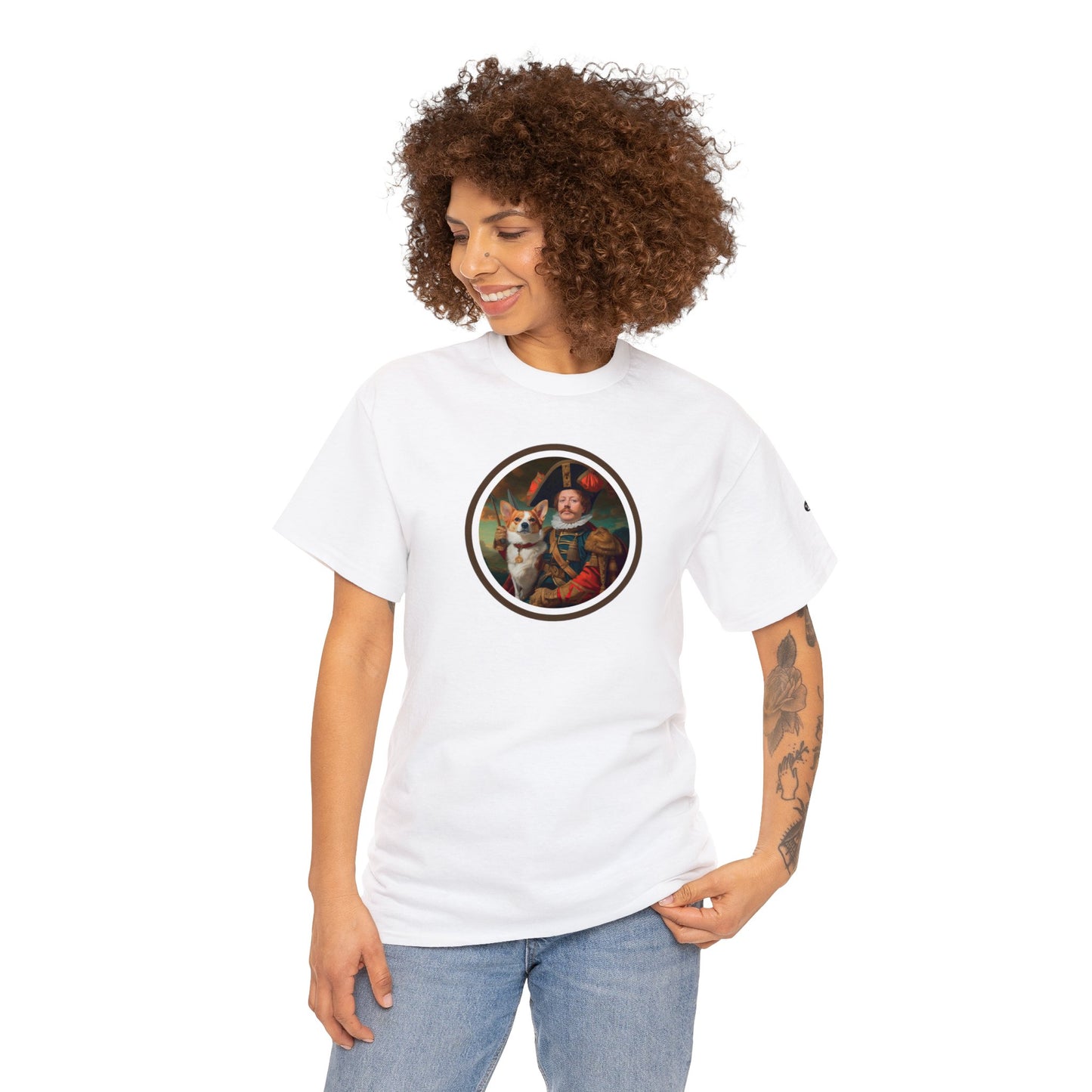 First Royal Corgi - Unisex Heavy Cotton Tee