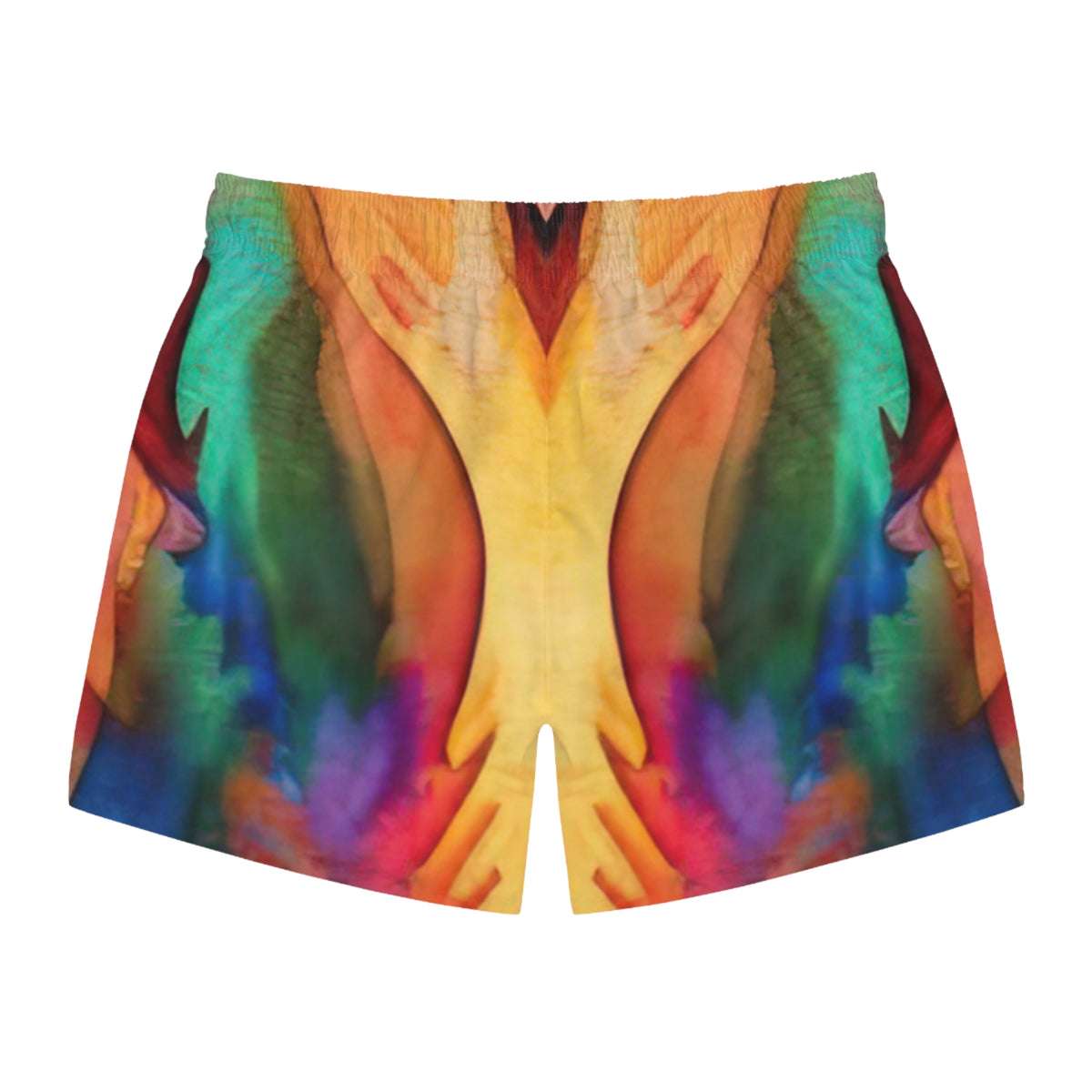 Motley Corgi Swim Trunks - Watercolor Corgi Swimsuit