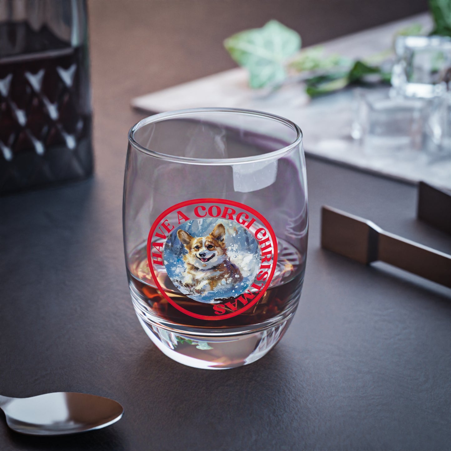Corgi Christmas - Whiskey/Juice Glass