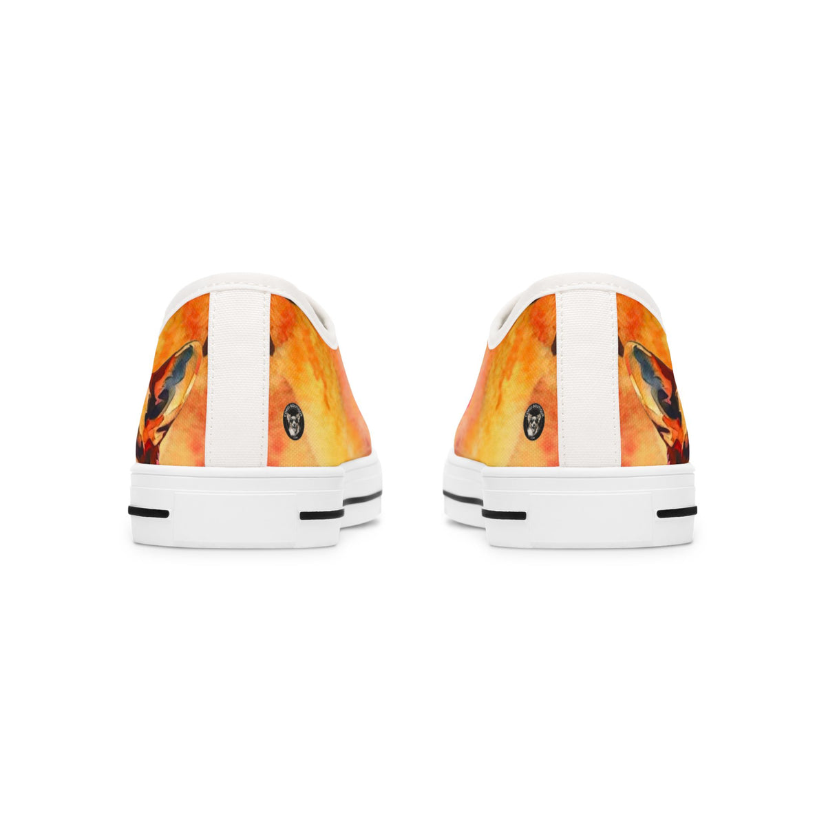 Motley Corgi Women's Low Top Casual Watercolor Canvas Sneakers