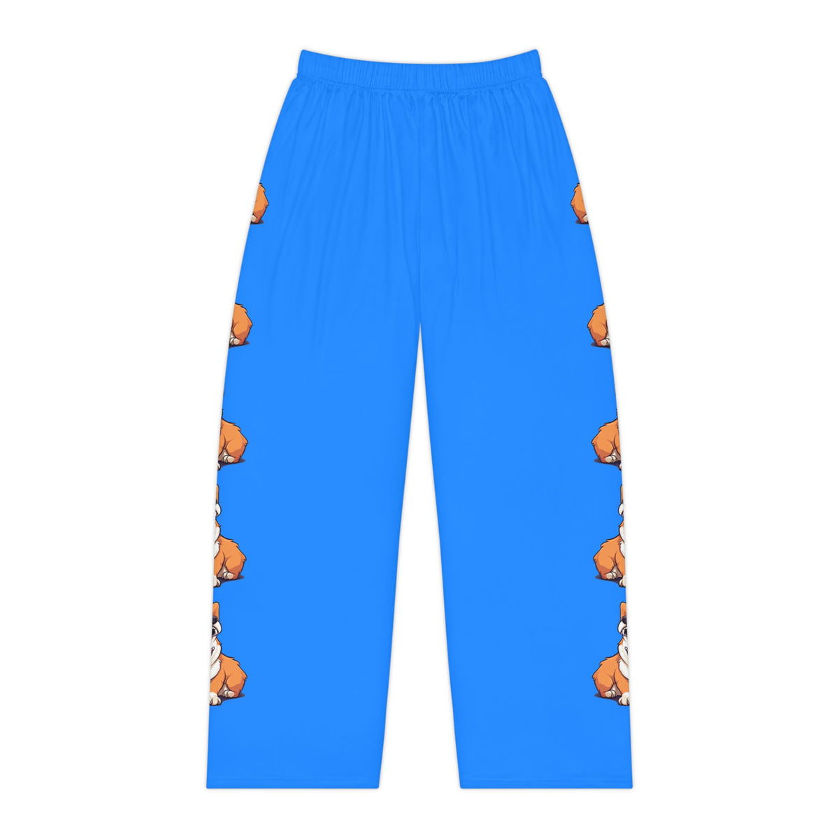 Comical Corgi All Smiles Women's Blue Lounge Pants
